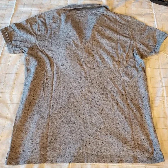 Diesel Co Work Wear Polo Shirt Men M SLIM FIT Gray Cotton Stretch Short Sleeve - Picture 7 of 8
